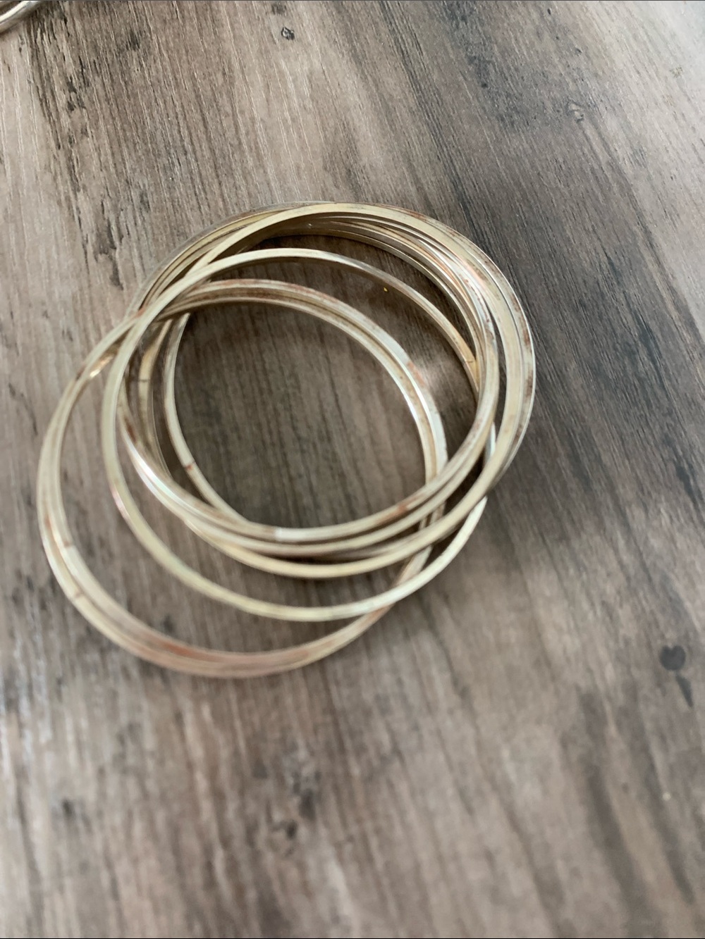 Magic Silver Tone Stackable Bangle Bracelet Set of 9 - Women Jewelry